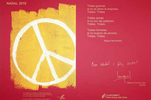 Postal de Nadal per l’Ajuntament de Sant Vicenç dels Horts