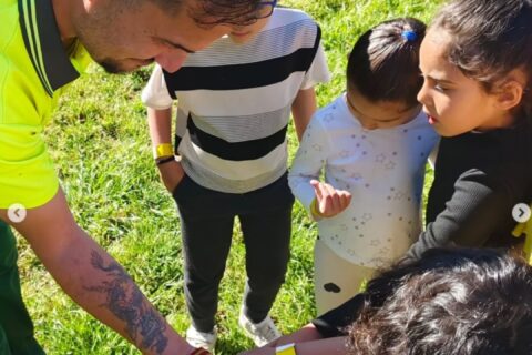 Visita de l’Escola La Guardia al jardí sensorial de la Fundació Iris